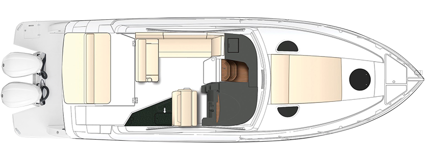 Deck plan Regal 33 XO