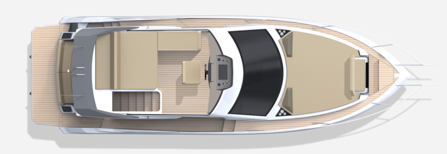 Galeon 360 FLY plan de pont fly