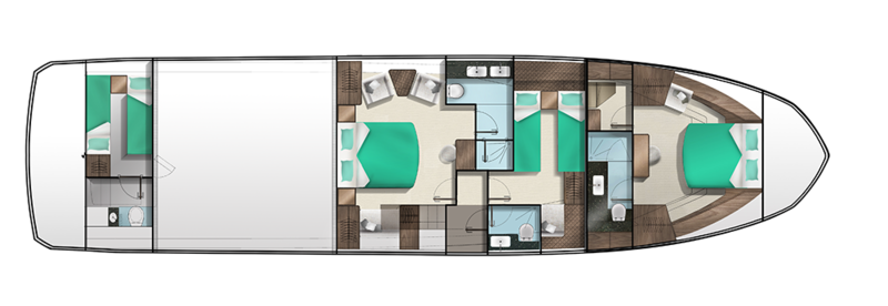 Galeon 640 FLY deck 2 layout 2