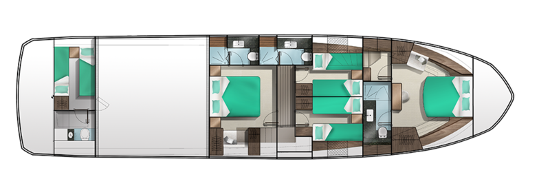 Galeon 640 FLY deck 2 layout 3