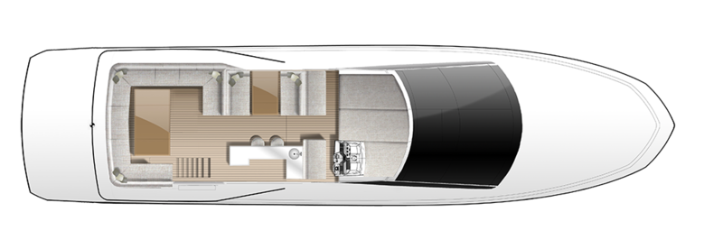 Galeon 640 FLY fly layout