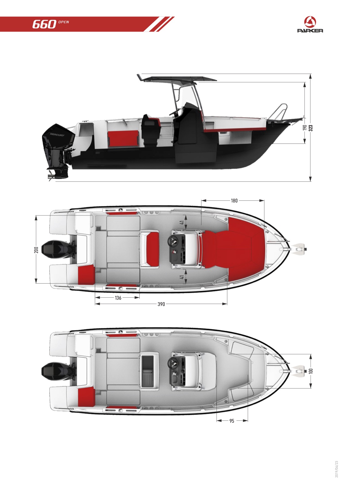 Parker 660 Open plan de pont 2