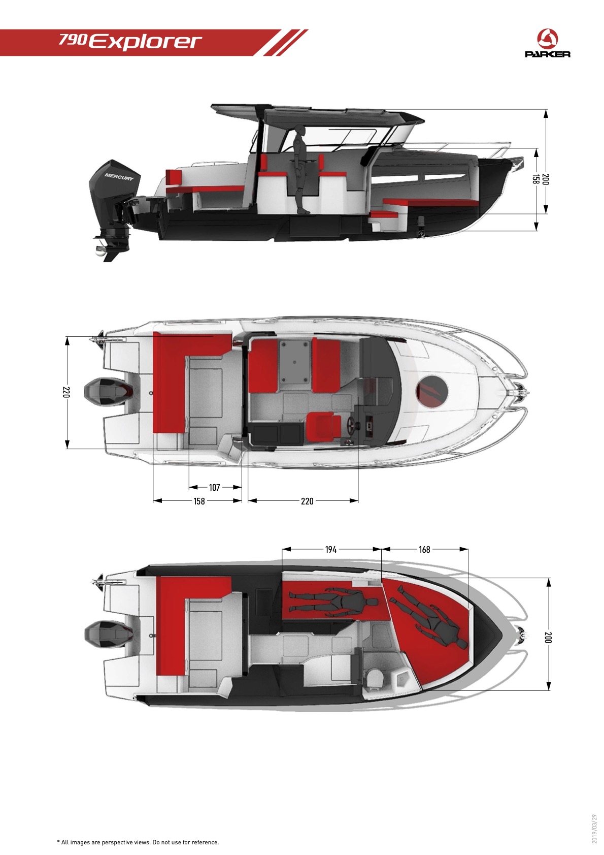 Parker 790 Explorer plant de pont intérieur